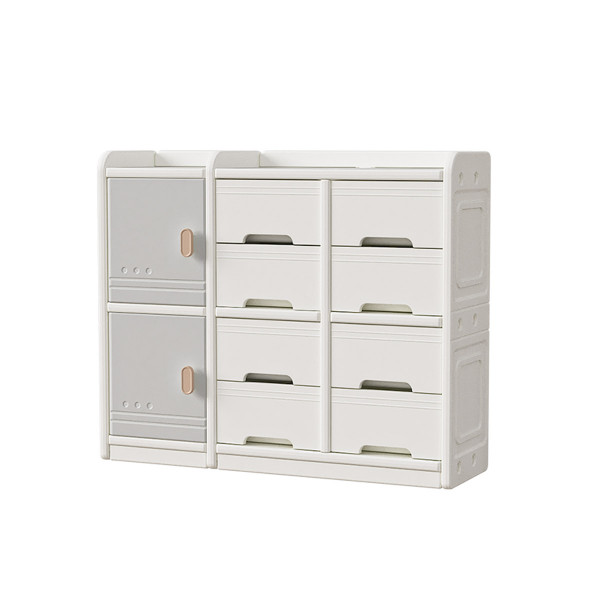 PITUSO Стеллаж для игрушек с ящиками Desire,White-Grey/Белый-Серый,1083290h PITUSO Стеллаж для игрушек с ящиками Desire,White-Grey/Белый-Серый,1083290h