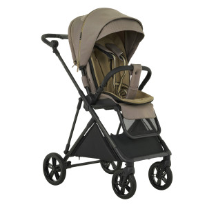 PITUSO коляска детская CARBON RX (прогулочная) Tuareg Beige/рама carbon/PU