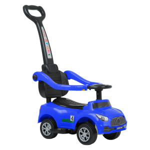 PITUSO Каталка Ridey с бамп., с ручкой (муз, подсветка), 824286см, Blue/Синий
