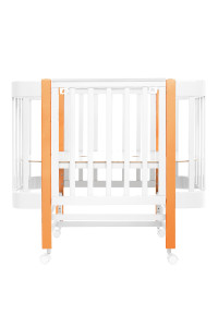PITUSO Кровать приставная/маятник/автостенка Mirelle 10070 см Белый-Бук