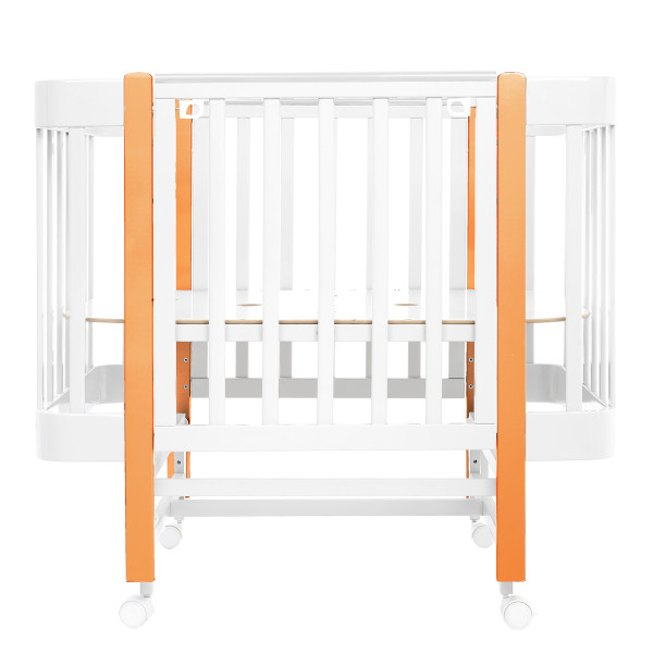 PITUSO Кровать приставная/маятник/автостенка Mirelle 10070 см Белый-Бук