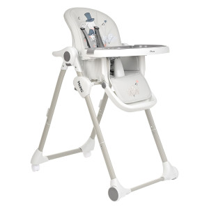 PITUSO Стул для кормления Mimi Grey Rabbit/Серый Зайка, ECO-кожа