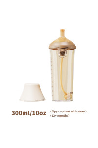 NICE PAPA Бутылочка антиколики/широкое горло 300 мл 12+ мес PPSU Brown/коричневый