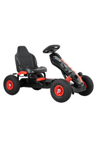 PITUSO Педальный картинг G-23 (1025859 см), надувные колеса, Красный/Red