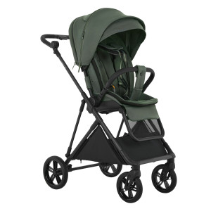 PITUSO коляска детская CARBON RX (прогулочная) Taiga Green/рама carbon/PU