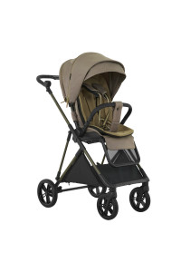 PITUSO коляска детская CARBON RX (прогулочная) Tuareg Beige/рама carbon gold/PU
