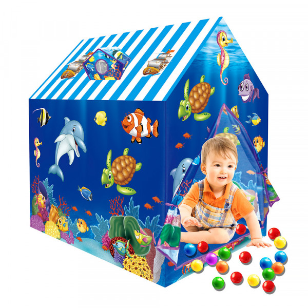 PITUSO Дом + 50 шаров Подводный мир,94x70x104см (ПВХ каркас) PITUSO Дом + 50 шаров Подводный мир,94x70x104см (ПВХ каркас) купить mirdetstva-gran.ru