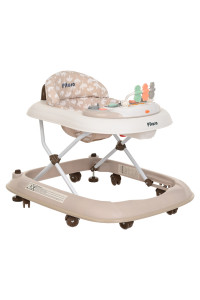 PITUSO Ходунки ABC (8 силик.колес,игр.муз.панель,2стоппера)(71x62x57) Beige/Бежевый (уп/1шт)