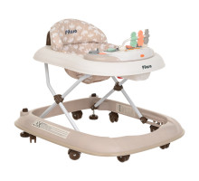 PITUSO Ходунки ABC (8 силик.колес,игр.муз.панель,2стоппера)(71x62x57) Beige/Бежевый (уп/1шт)