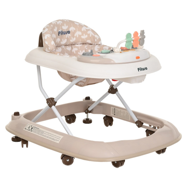 PITUSO Ходунки ABC (8 силик.колес,игр.муз.панель,2стоппера)(71x62x57) Beige/Бежевый (уп/1шт) PITUSO Ходунки ABC (8 силик.колес,игр.муз.панель,2стоппера)(71x62x57) Beige/Бежевый (уп/1шт)