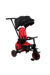PITUSO Велосипед трехколесный Leve Pro, складной, с сумкой, разм. упак. 66х34х31 см, Red/Красный