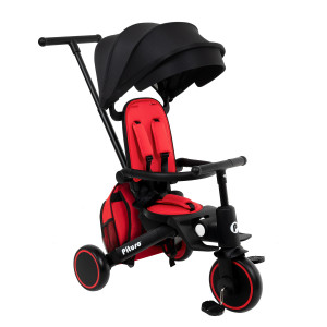 PITUSO Велосипед трехколесный Leve Pro, складной, с сумкой, разм. упак. 66х34х31 см, Red/Красный