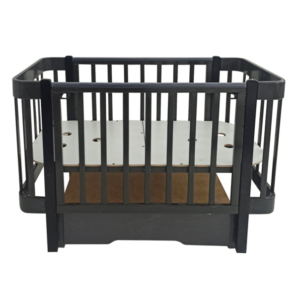 PITUSO Кровать детская + маятник/ящик/автостенка/колесо 12060 см Olivia Грей