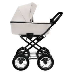 PITUSO Коляска 2 в1 Tossa Classic короб+прогулка Кожа/Light Grey/d12
