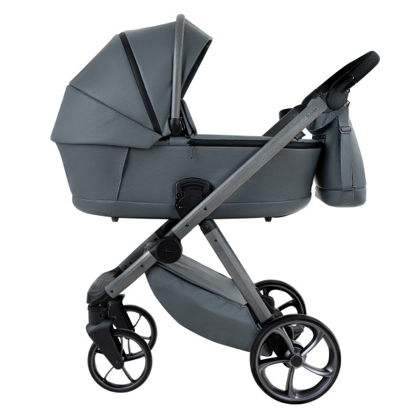 PITUSO Коляска 2 в1 Sole короб + прогулка leather/Grey