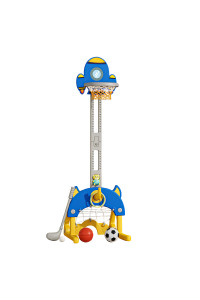 PITUSO Стойка баскетбольная Space Rocket (с кольцебросом,футб.воротами) Blue/Синий,48142h