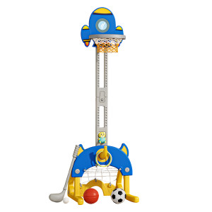 PITUSO Стойка баскетбольная Space Rocket (с кольцебросом,футб.воротами) Blue/Синий,48142h