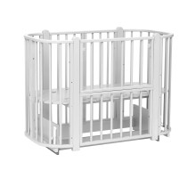 PITUSO Кровать детская + маятник 5/1 Asti съемная стенка Белый-Белый