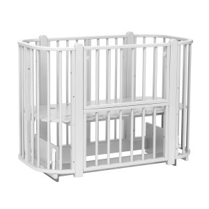 PITUSO Кровать детская + маятник 5/1 Asti съемная стенка Белый-Белый