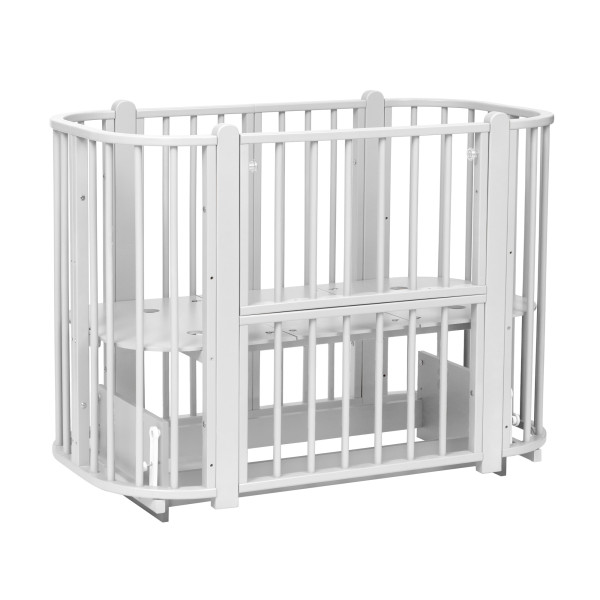 PITUSO Кровать детская + маятник 5/1 Asti съемная стенка Белый-Белый