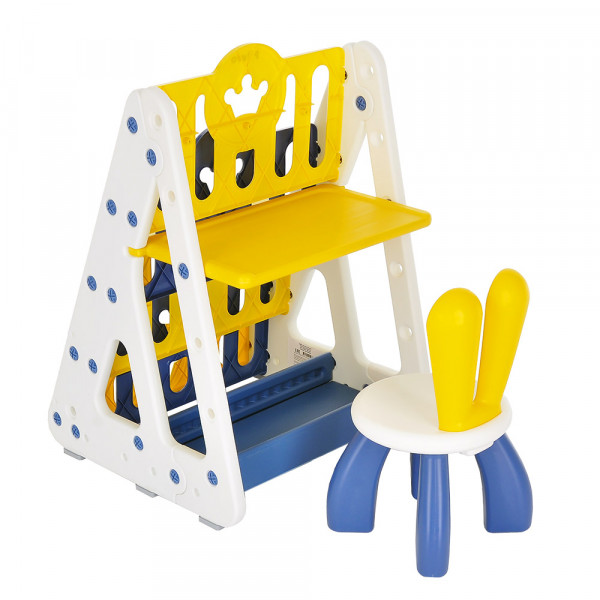 PITUSO Система для хранения (стеллаж/столик)+1 стульчик, Yellow/Желтый,55x56x78см PITUSO Система для хранения (стеллаж/столик)+1 стульчик, Yellow/Желтый,55x56x78см купить mirdetstva-gran.ru