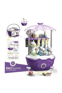 PITUSO Игровой набор Фабрика мороженого в корзине 2в1, 68 элементов (уп/24 шт)