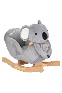 PITUSO Качалка (с сиденьем) Коала+игрушка, плюш.,муз.,Серый, 612852см