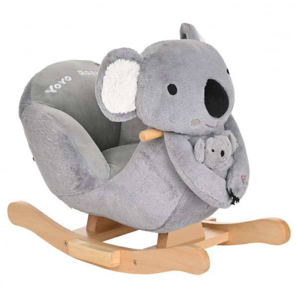 PITUSO Качалка (с сиденьем) Коала+игрушка, плюш.,муз.,Серый, 612852см PITUSO Качалка (с сиденьем) Коала+игрушка, плюш.,муз.,Серый, 612852см