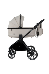 PITUSO Коляска 2 в1 Mayla Plus короб+прогулка Beige/Black + Подарок