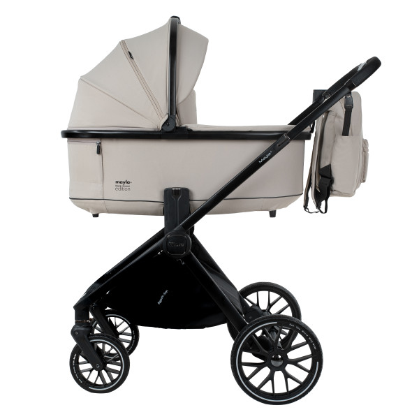 PITUSO Коляска 2 в1 Mayla Plus короб+прогулка Beige/Black + Подарок