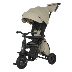 QPlay Велосипед трехколесный NOVA +, Carbon fiber Beige/Бежевый