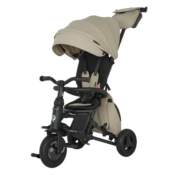QPlay Велосипед трехколесный NOVA +, Carbon fiber Beige/Бежевый