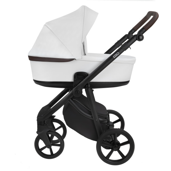 ROAN Коляска 2 в1 Esso короб + прогулка Кожа White/Black/руч.Тем.коричневый(2 места) ROAN Коляска 2 в1 Esso короб + прогулка Кожа White/Black/руч.Тем.коричневый(2 места)