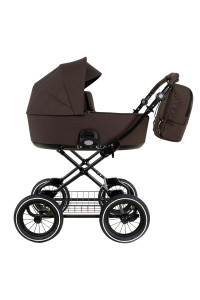ROAN Коляска 1 в1 Bass Next Classic короб Turkish Coffe/Black/руч.Cappuccino(2 места)12d