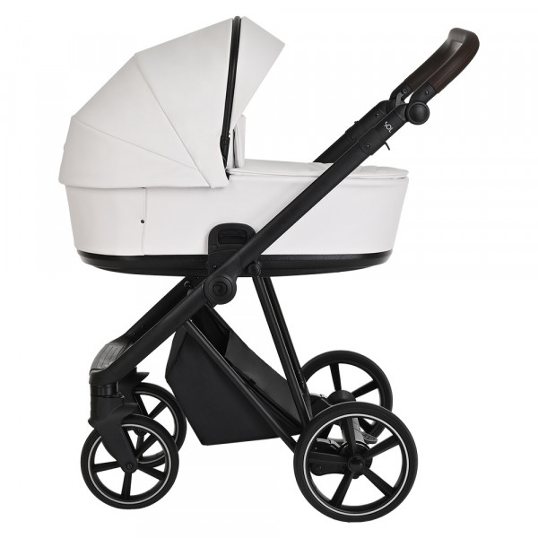 ROAN Коляска 2 в1 Sol короб + прогулка Кожа White/Black/руч.Тем.коричневый(2 места) ROAN Коляска 2 в1 Sol короб + прогулка Кожа White/Black/руч.Тем.коричневый(2 места)