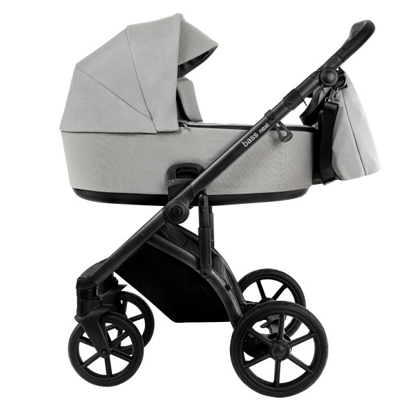 ROAN Коляска 2 в1 Bass Next   короб + прогулка Hazel/Black/руч.Black(2 места)