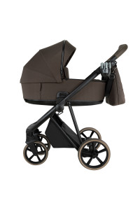 ROAN Коляска 2 в1 Sol короб + прогулка Turkish Coffe/Black/руч.Cappuccino(2 места)