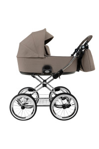 ROAN Коляска 2 в1 Bass Next Classic короб + прогулка Hazel/Black/руч.Black(2 места)14d