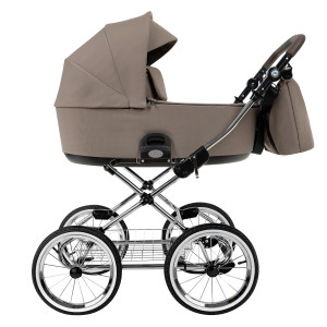 ROAN Коляска 2 в1 Bass Next Classic короб + прогулка Hazel/Black/руч.Black(2 места)14d