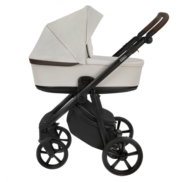 ROAN Коляска 2 в1 Esso короб + прогулка Кожа Island Stone /Black/ руч.Коричневый (2 места) ROAN Коляска 2 в1 Esso короб + прогулка Кожа Island Stone /Black/ руч.Коричневый (2 места)