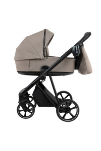 ROAN Коляска 2 в1 Sol короб + прогулка Hazel/Black/руч.Black(2 места)