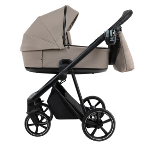 ROAN Коляска 2 в1 Sol короб + прогулка Hazel/Black/руч.Black(2 места)