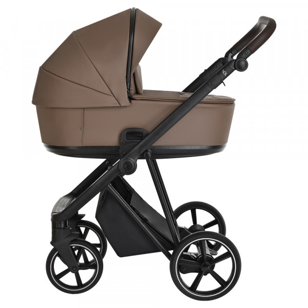 ROAN Коляска 2 в1 Sol короб + прогулка Кожа Camel/Black/руч.Тем.коричневый(2 места) ROAN Коляска 2 в1 Sol короб + прогулка Кожа Camel/Black/руч.Тем.коричневый(2 места)