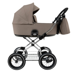 ROAN Коляска 2 в1 Bass Next Classic  короб + прогулка Hazel/Black/руч.Black(2 места)12d