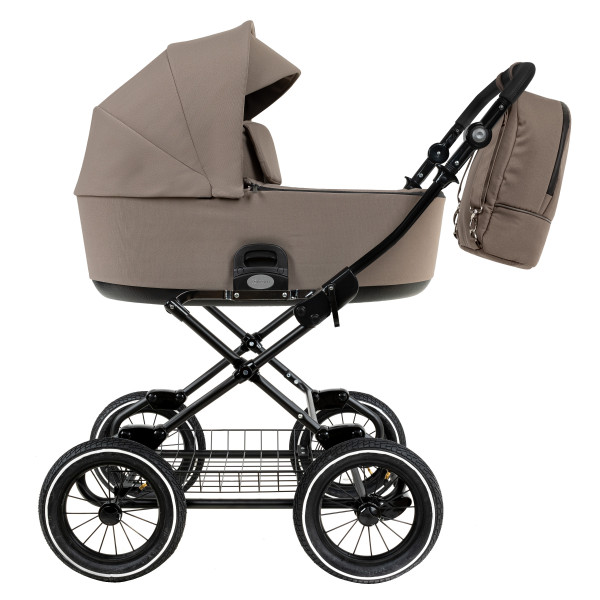 ROAN Коляска 1 в1 Bass Next Classic короб Hazel/Black/руч.Black(2 места)12d