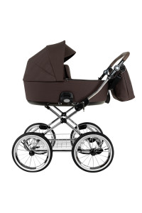 ROAN Коляска 1 в1 Bass Next Classic короб Turkish Coffe/Black/руч.Cappuccino(2 места)14d