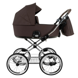 ROAN Коляска 1 в1 Bass Next Classic короб Turkish Coffe/Black/руч.Cappuccino(2 места)14d