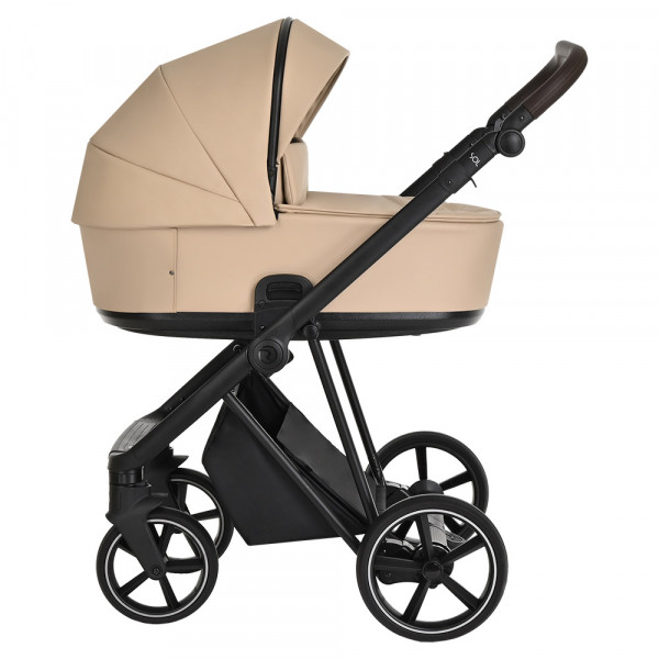 ROAN Коляска 2 в1 Sol короб + прогулка Кожа Caramel/Black/руч.Тем.коричневый(2 места) ROAN Коляска 2 в1 Sol короб + прогулка Кожа Caramel/Black/руч.Тем.коричневый(2 места)