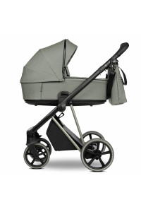 ROAN Коляска 2 в1 Sol короб + прогулка Sage Green/Sage/руч.Black/к.Sage(2 места)