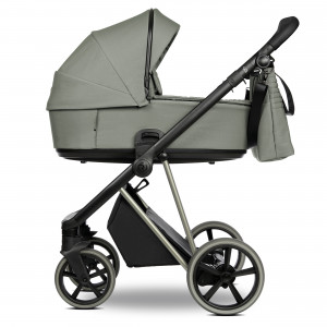 ROAN Коляска 2 в1 Sol короб + прогулка Sage Green/Sage/руч.Black/к.Sage(2 места)